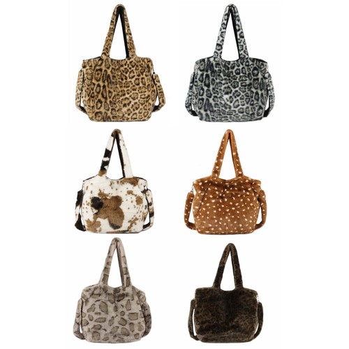 Damen leo shopper pelztasche - damen,