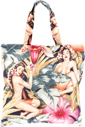 Hawaiian pin girls - pin, up